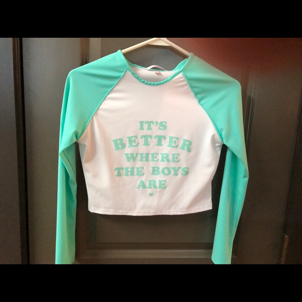 Victoria’s Secret sz S long sleeve swim top